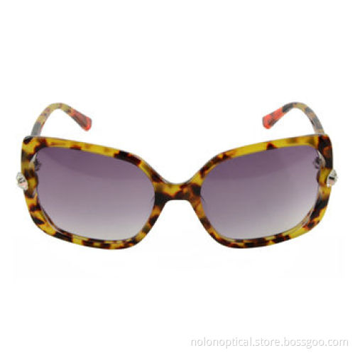 Fashion big shape acetate sunglasses in tortoise for lady